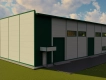 3D визуализация Цех из сэндвич панелей