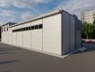 3D визуализация Проект ангара-склада с АБК 