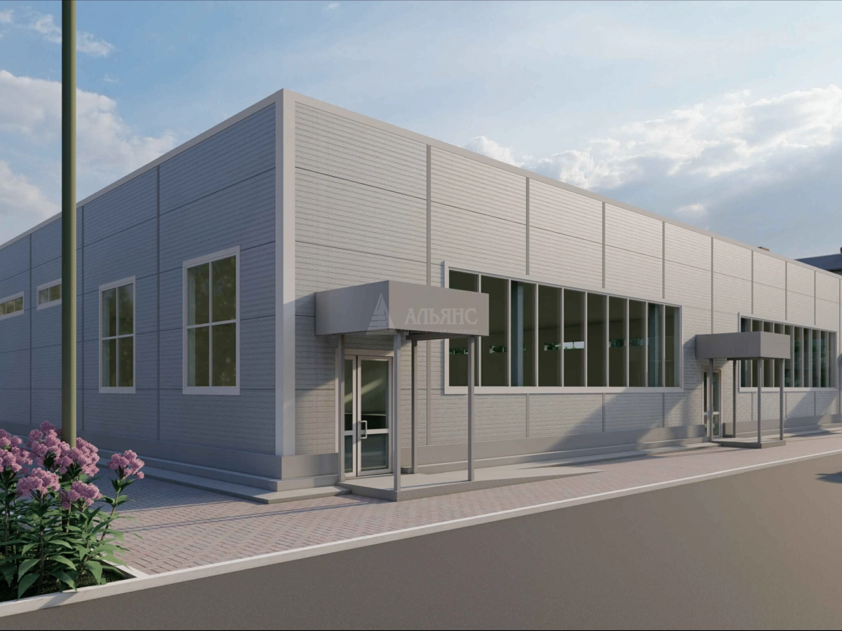 3D визуализация Магазин из сэндвич-панелей - фото 2