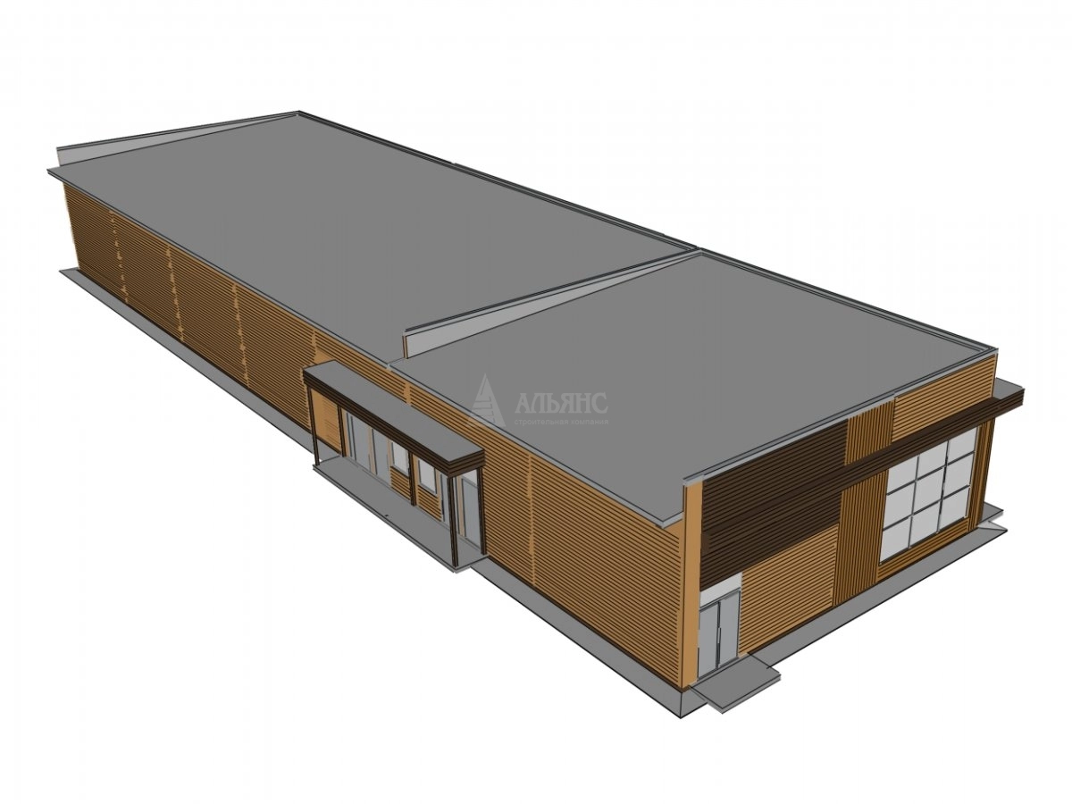 3D визуализация Придорожное кафе из сэндвич-панелей - фото 19