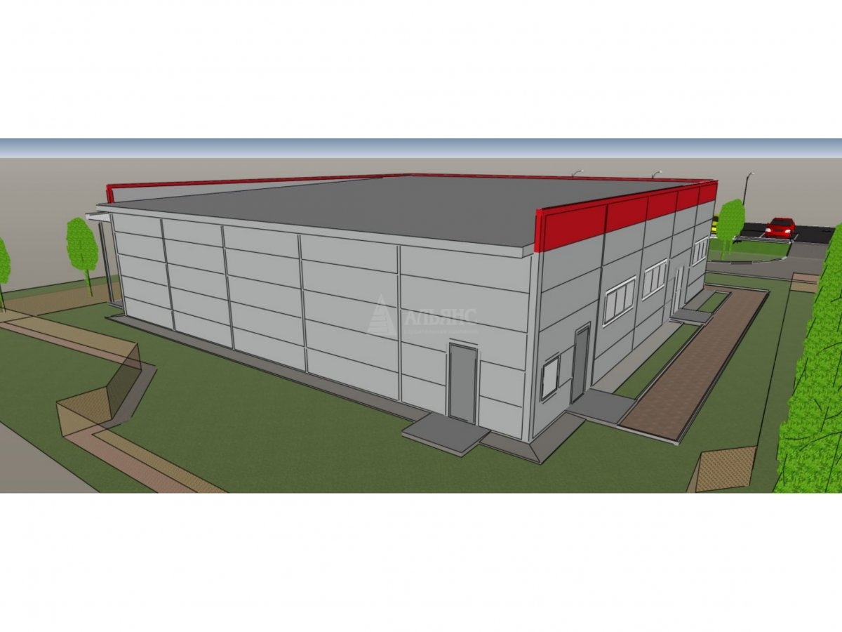 3D визуализация Магазин из сэндвич-панелей - фото 8