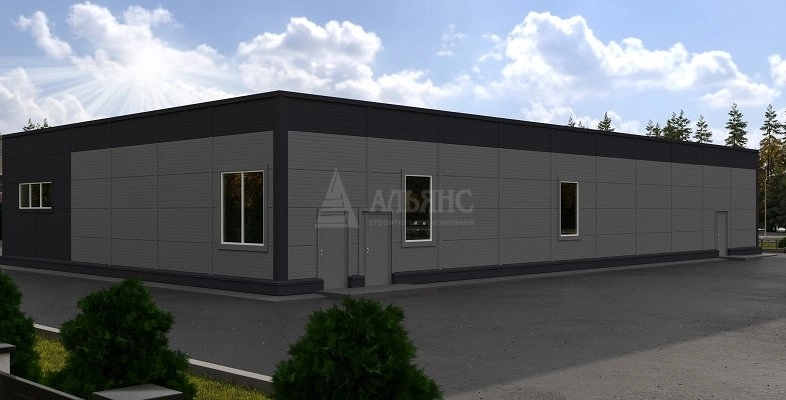 3D визуализация Магазин кулинарии из сэндвич-панелей - фото 5