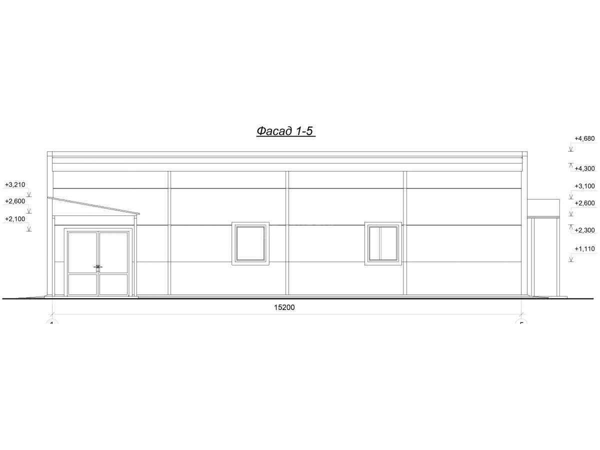 3D визуализация Контрольно-пропускной пункт из сэндвич-панелей - фото 9